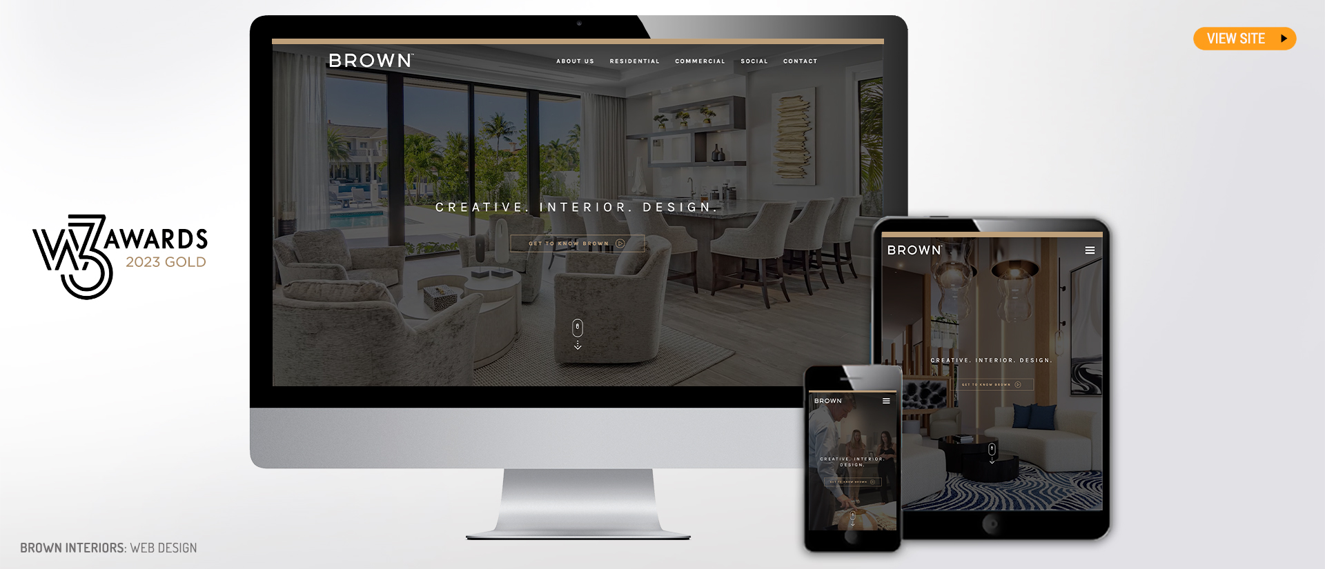 VBrown Interiors Website Design