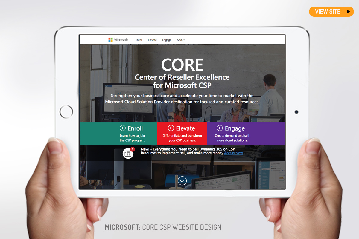 Microsoft: Core CSP Website Design