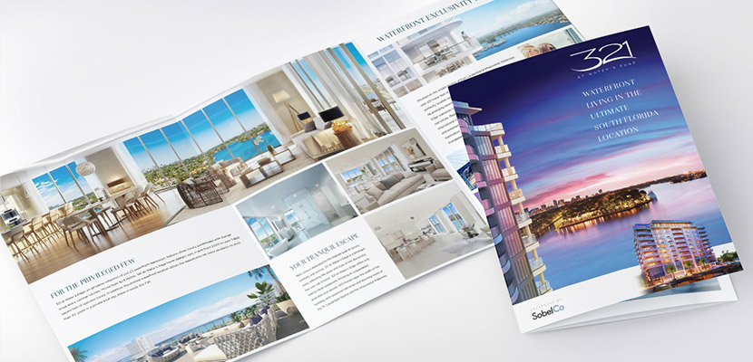 321 At Water's Edge Brochure Design